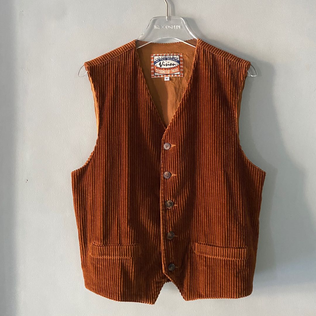 mens corduroy vest