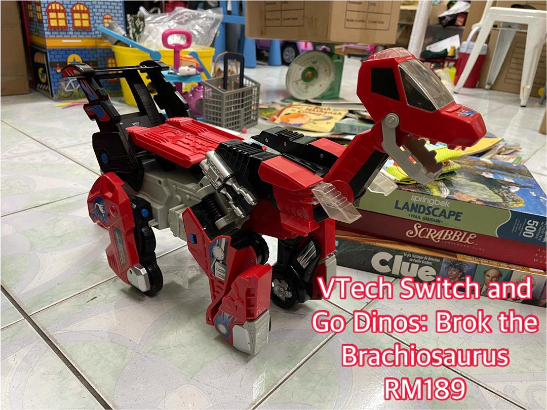 Vtech Switch and Go Dinos: Brok the Brachiosaurus, Hobbies & Toys, Toys ...