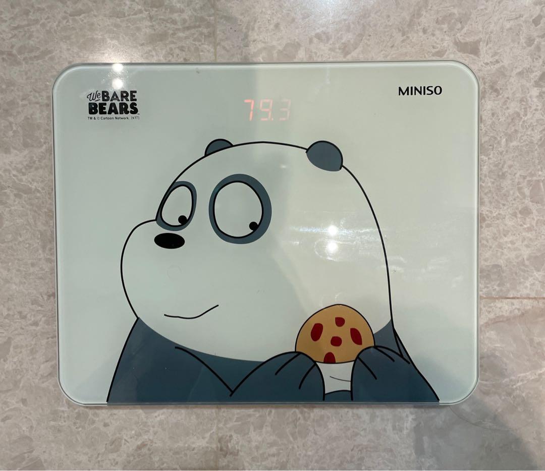 Weighing Scales Weight Scale Miniso x We Bare Bears, Health & Nutrition