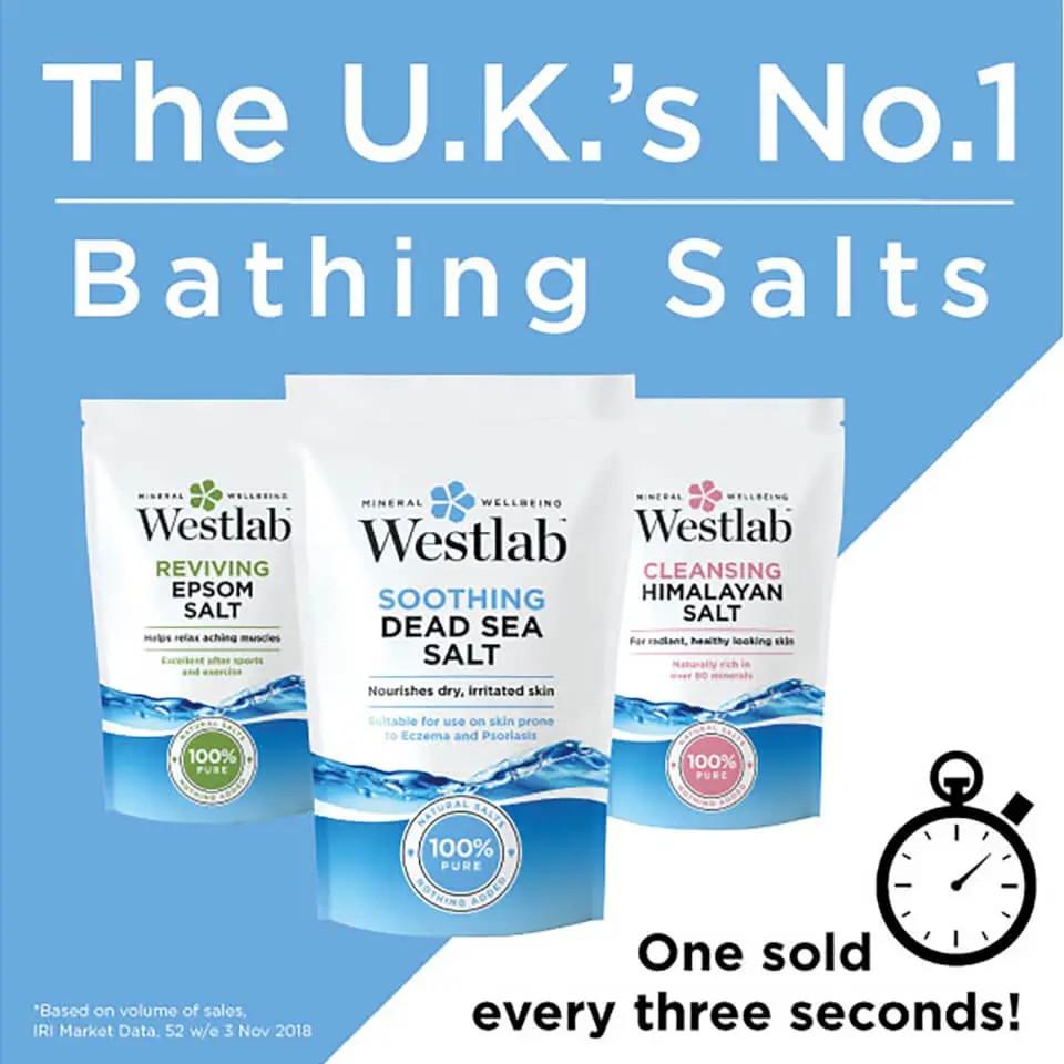 Westlab Dead Sea Salt 5kg Home Remedy for Eczema Skin Allergy Psoriasis Moisturizing Bath