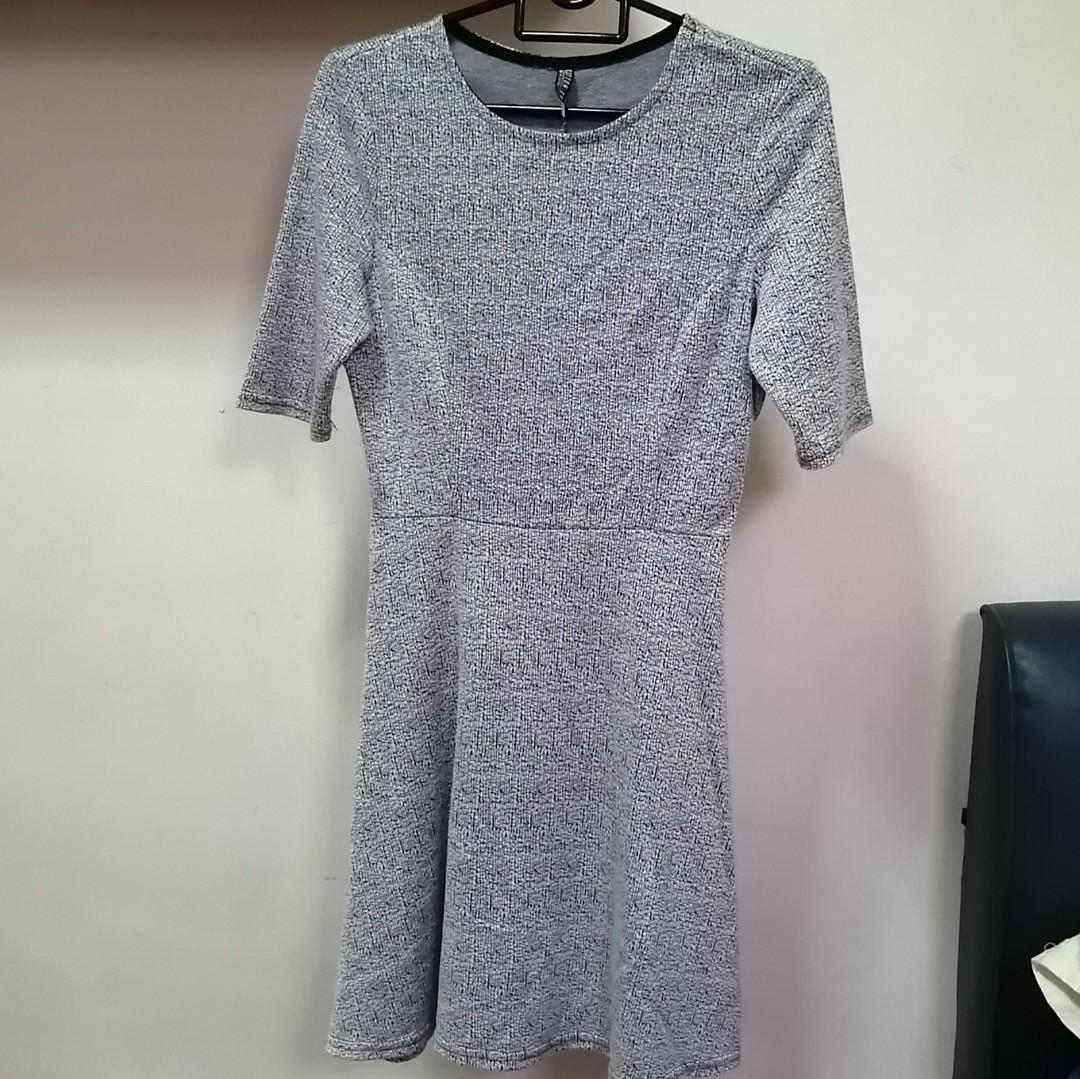 cotton on light grey skater dress, Women's Fashion, Dresses & Sets, Dresses  on Carousell