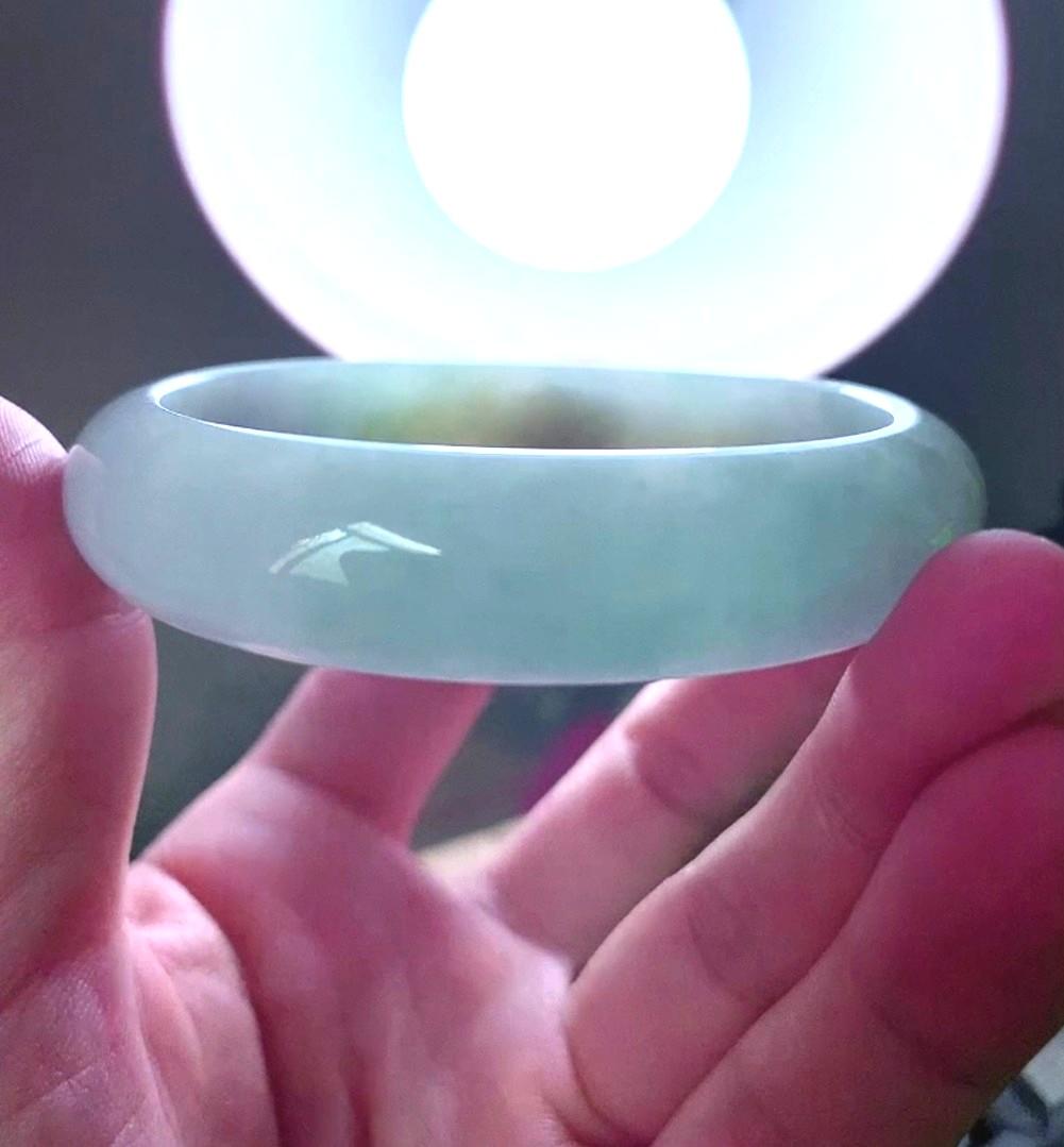 Certified jade bangle sale
