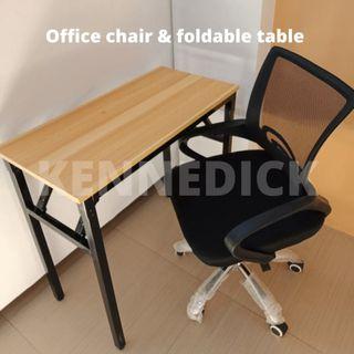 80x40 table plus office chair