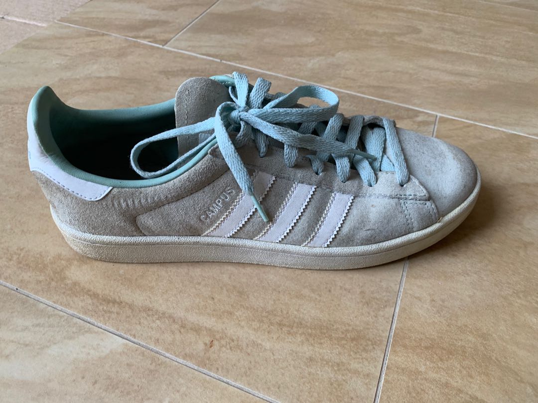 Adidas mint campus sneakers, Men's Fashion, Footwear, Sneakers on Carousell