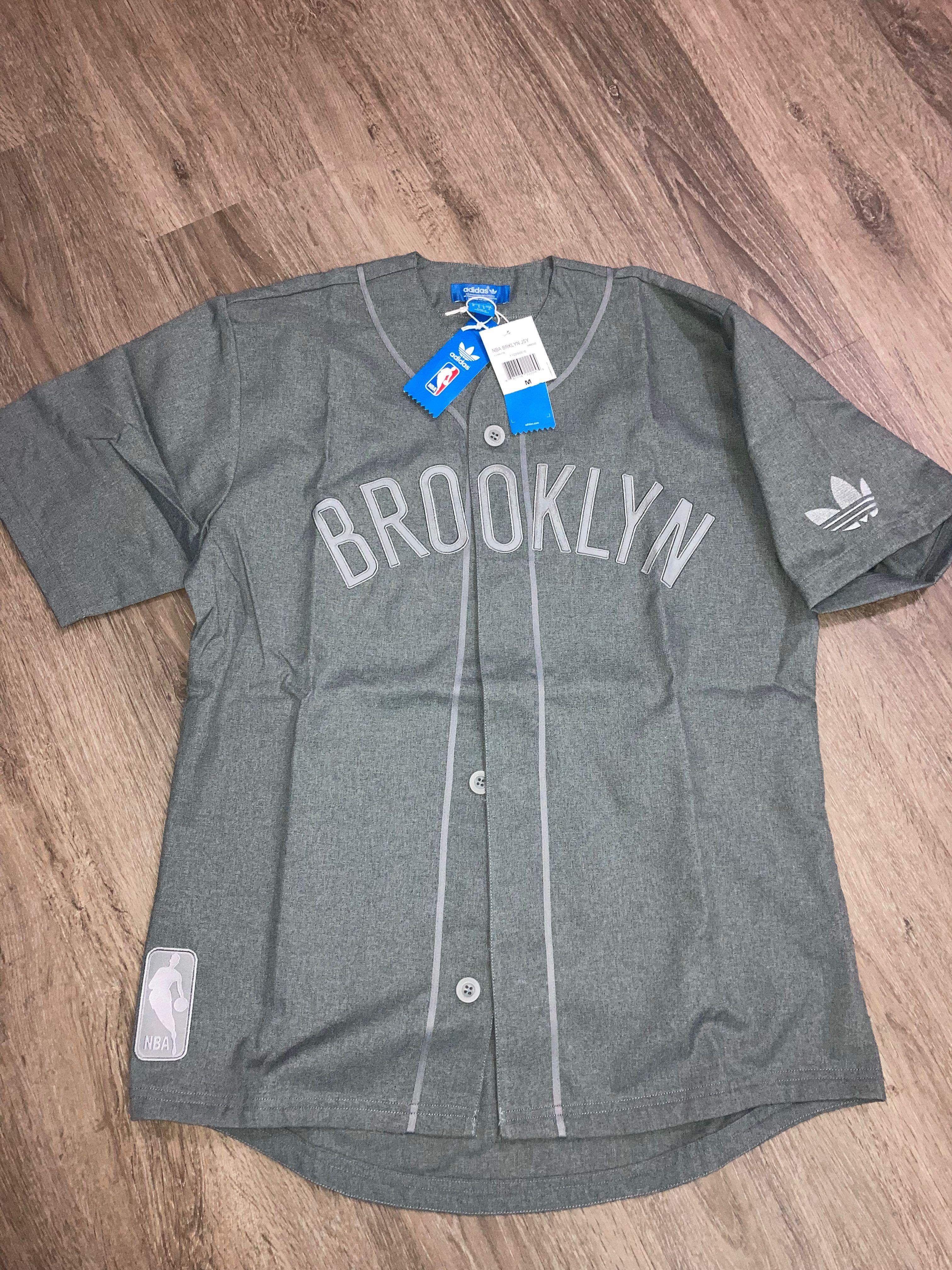 Adidas originals brooklyn nets baseball shirt new arrivals