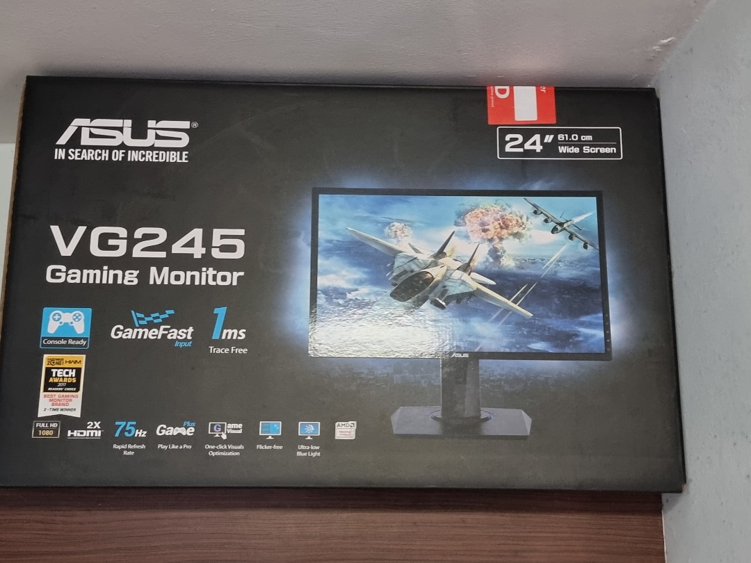 Asus 24 " inch Monitor Full HD 1080p 75Hz 1ms Trace Free, Computers ...