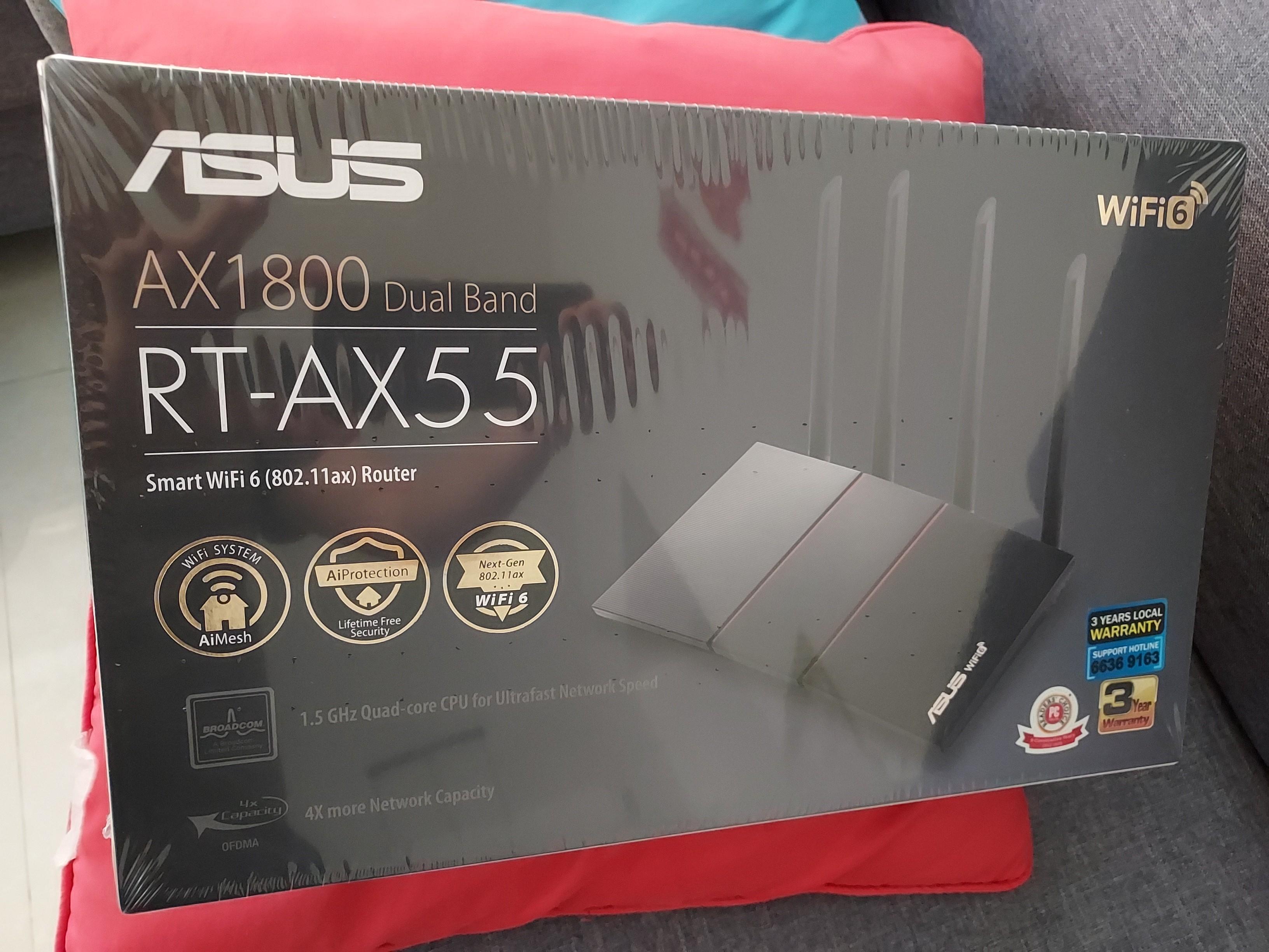 ASUS RX-AX55 wireless router, Computers & Tech, Parts & Accessories ...