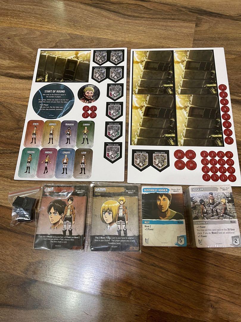 Attack On Titan board game, Hobbies & Toys, Toys & Games on Carousell