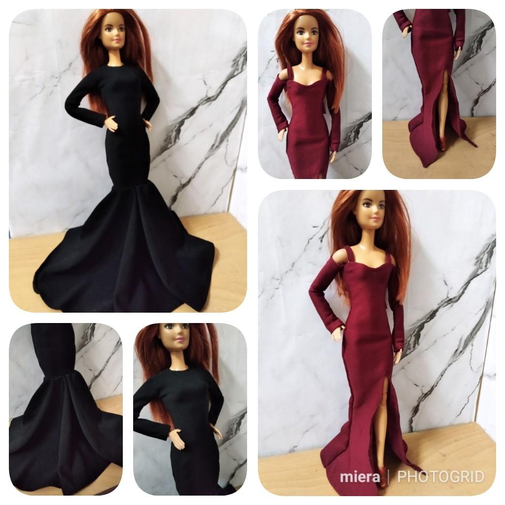 Barbie fish tail red dress