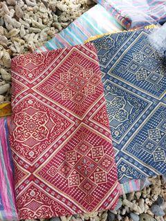 Batangas piña weave. Handmade embroidery with intricate design. Blanket, mat, tablecloth. Burda