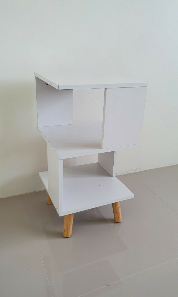 Bedside shelf Modern mini sofa cabinet Creative small square table ...