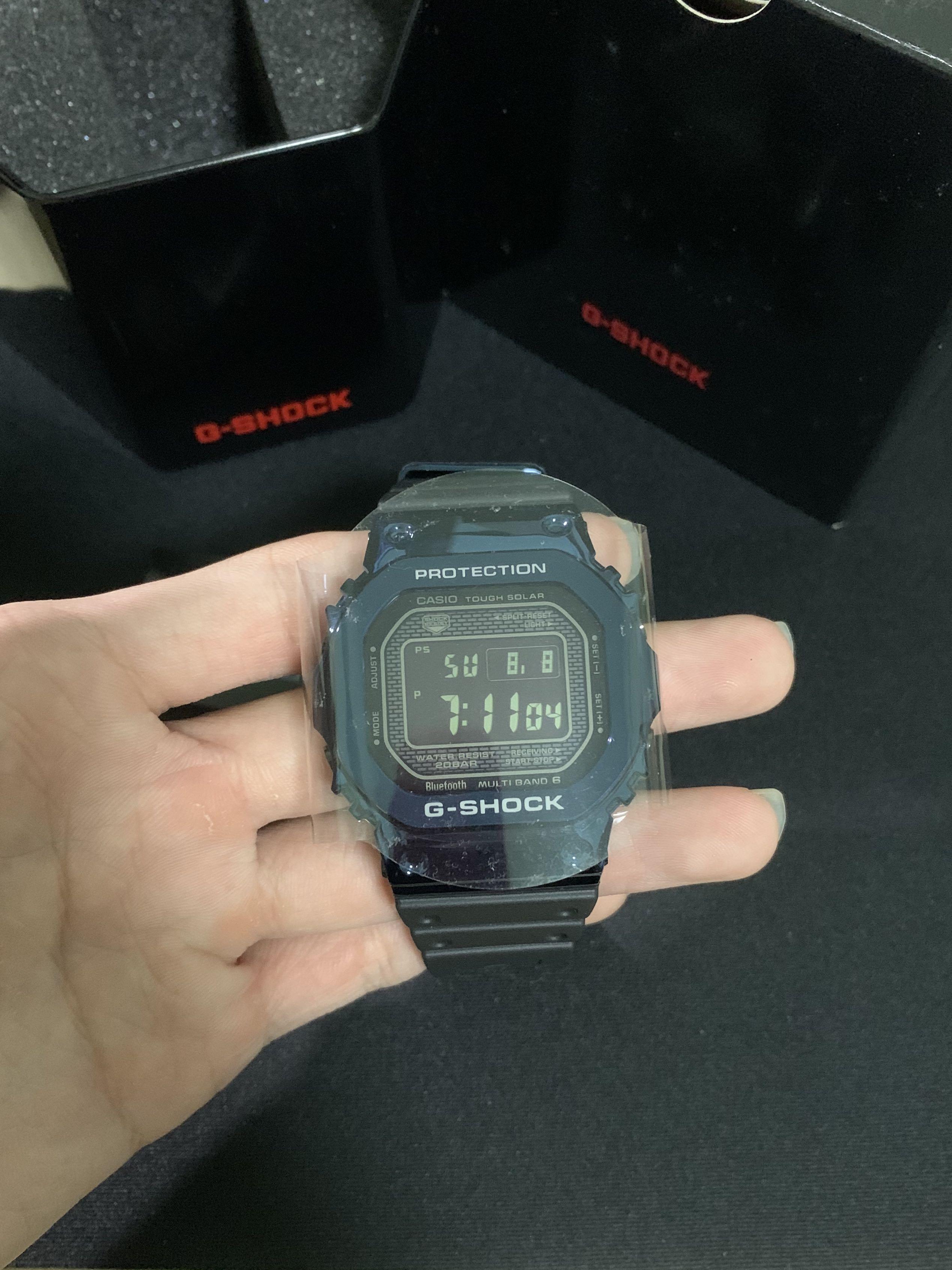 Casio square metal watch sale