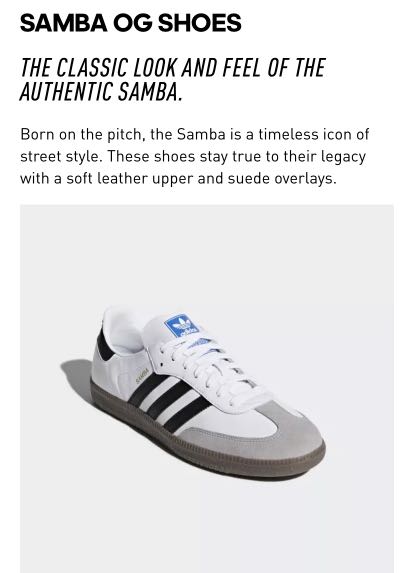 Brand new with tag adidas ORIGINALS Samba OG Shoes for sale
