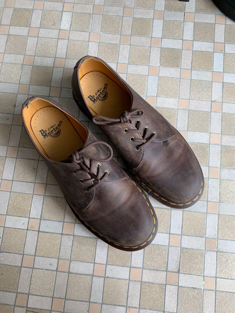 Brown Dr Martens 1461 Crazy Horse, Men's Fashion, Footwear, Dress Shoes on  Carousell