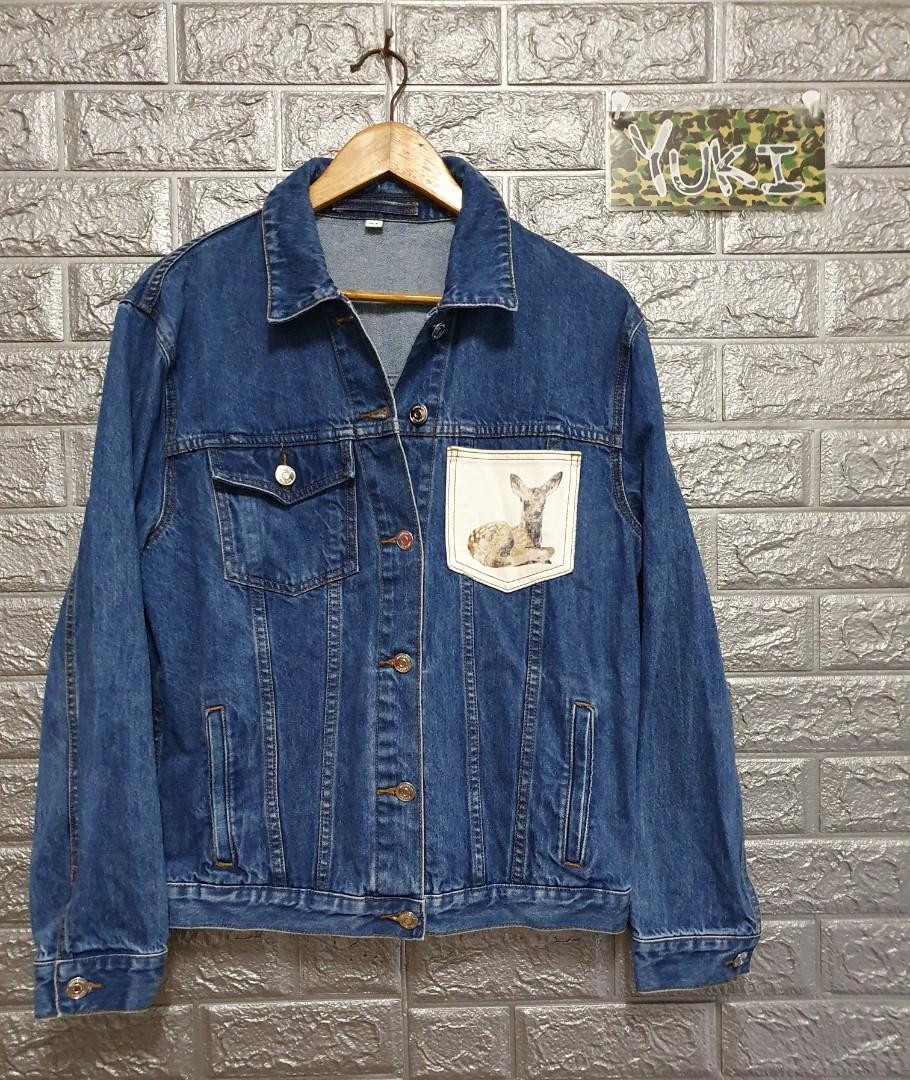 BURBERRY DEER MOTIF JAPANESE DENIM 