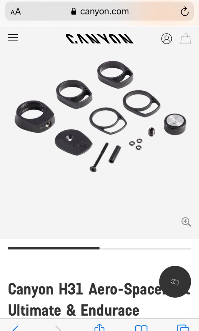 Canyon GP0070(H31) spacer kit for Endurace and Ultimate, Sports