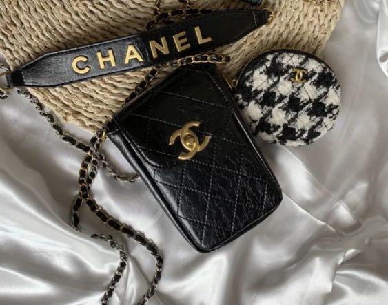 Chanel 2 in 1 Phone Clutch Coin Purse Authentic