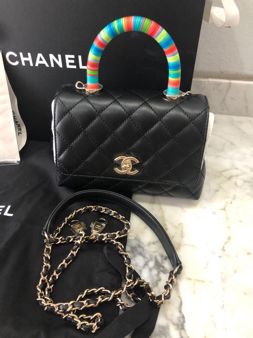 Chanel Extra Mini Coco Handle Bag - Black Handle Bags, Handbags - CHA896890