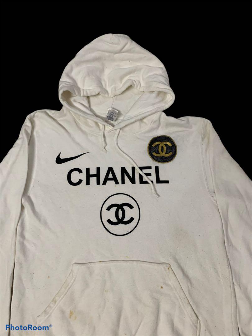 Chanel x nike hoodie, Men's Fashion, Tops & Sets, Hoodies on Carousell