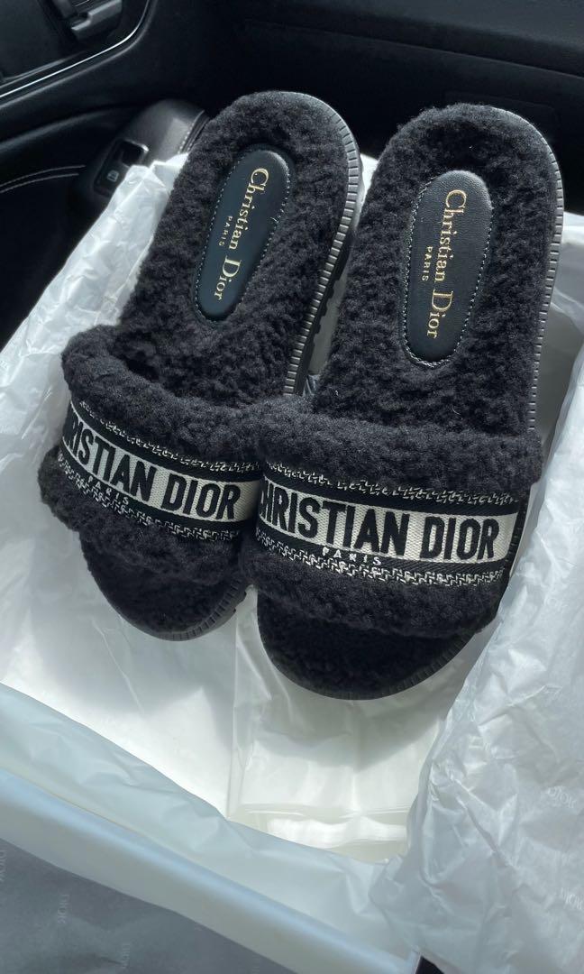 Christian dior hotsell dway slides black