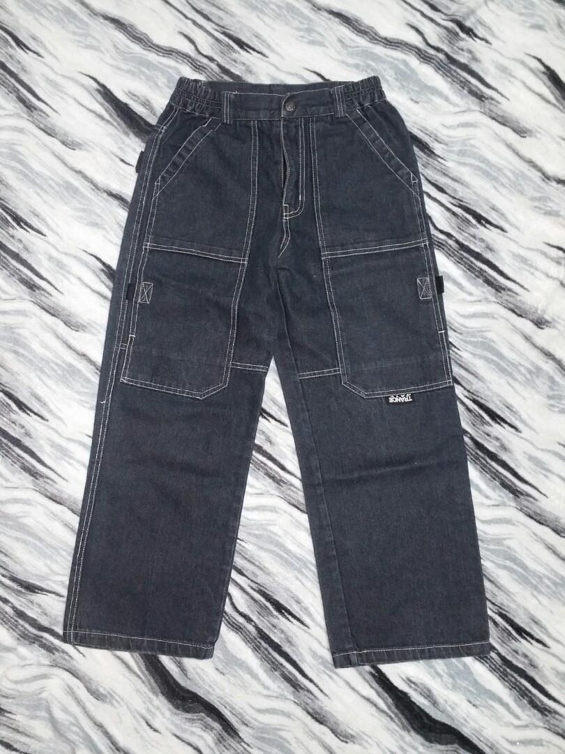 REPRICED contrast stitch straight cargo 