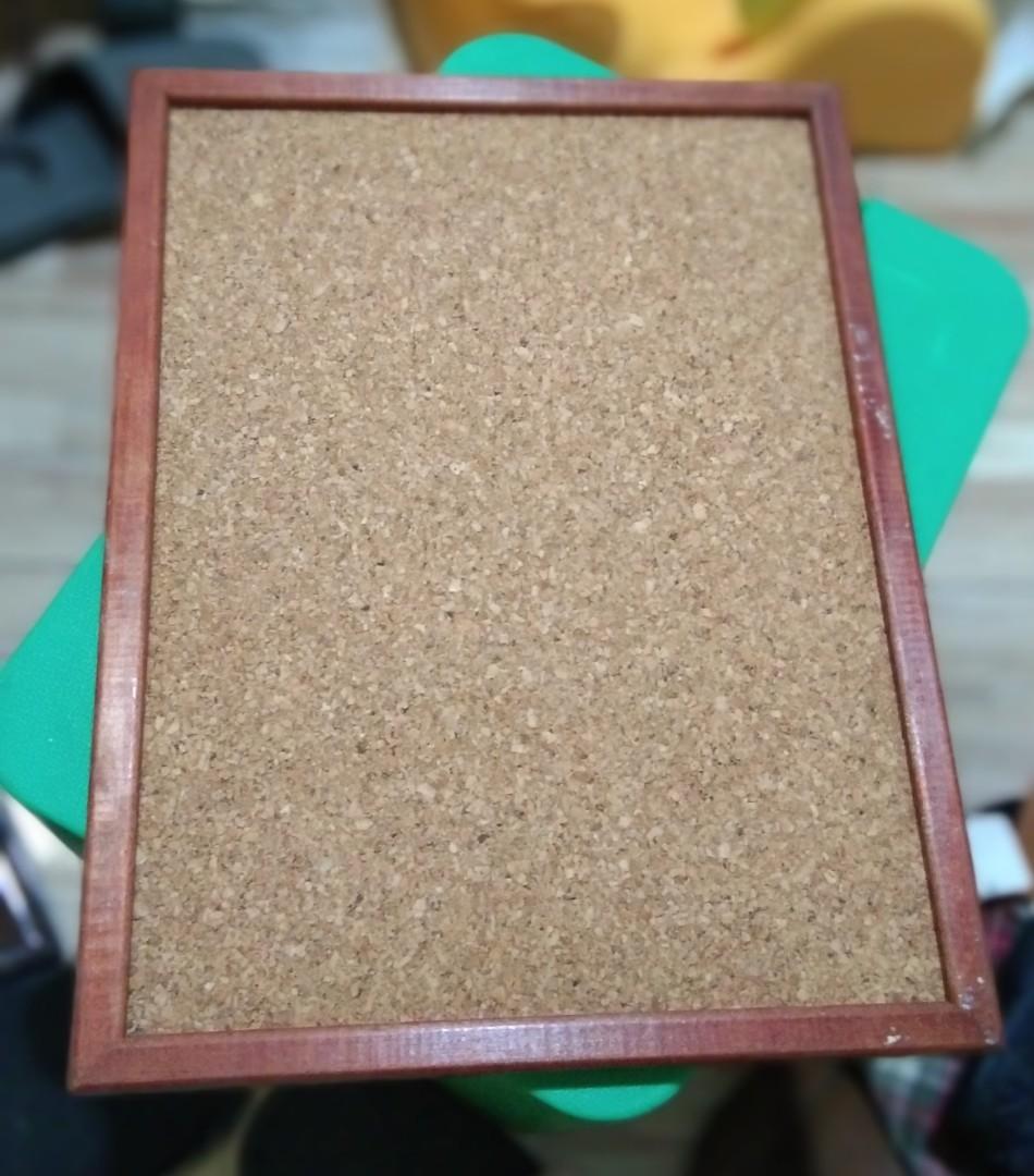 Cork board (Category: Office Furniture & Fixtures) located in Quezon City. Submitted by eilgaraje (Listing ID 1105760544, Image 1). Description: As posted used in good condition 14x10inches.