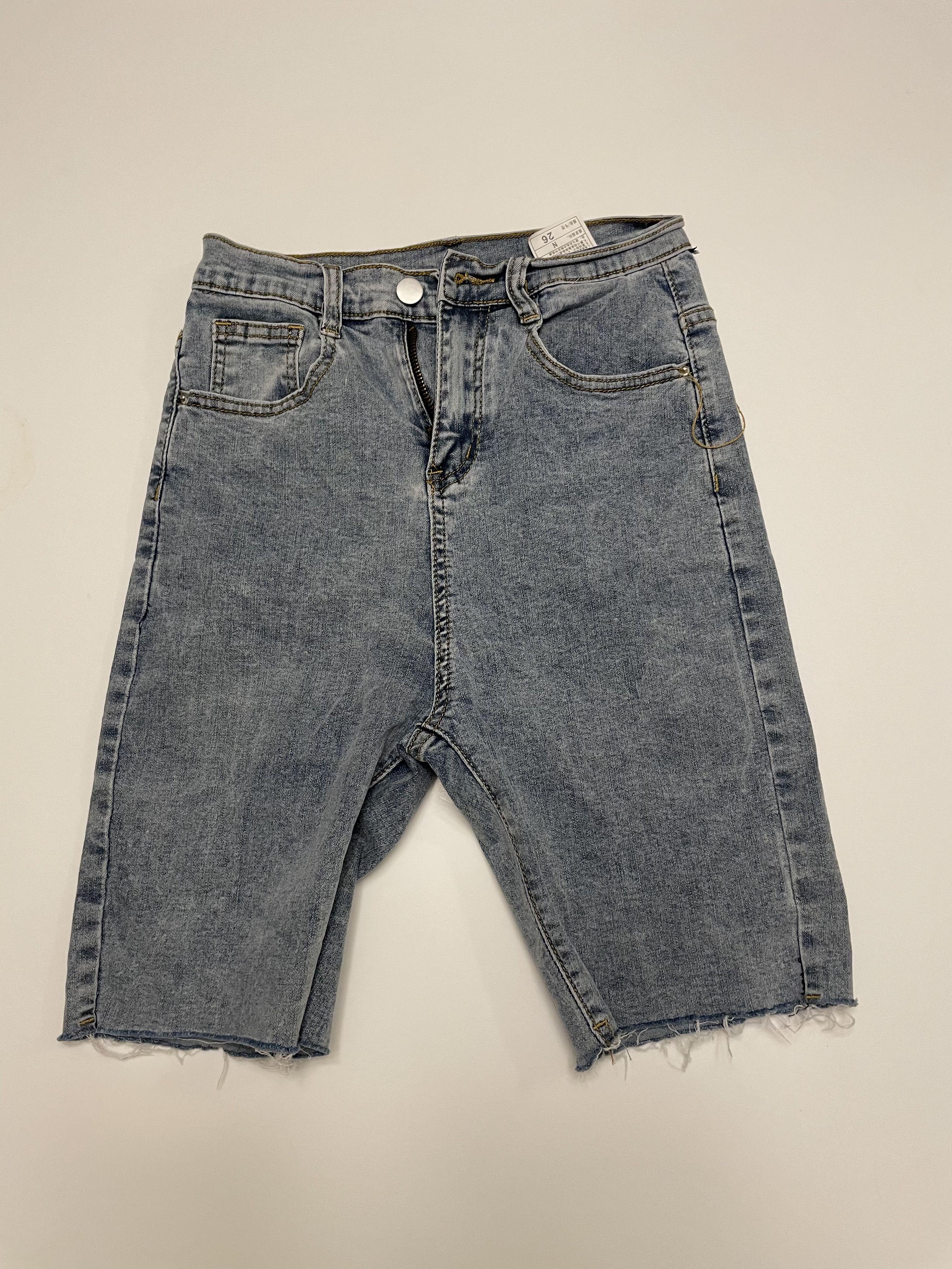 Denim Biker Shorts Jeans