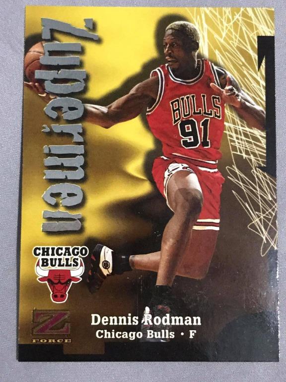 Dennis Rodman Skybox Z-Force #192 (Category: Raw Singles) located in Las Pinas. Submitted by aaacollection (Listing ID 1105914276, Image 1). Description: 1997-98 NBA Skybox Z-Force 'Zupermen' | Dennis Rodman | #192 | Chicago Bulls .