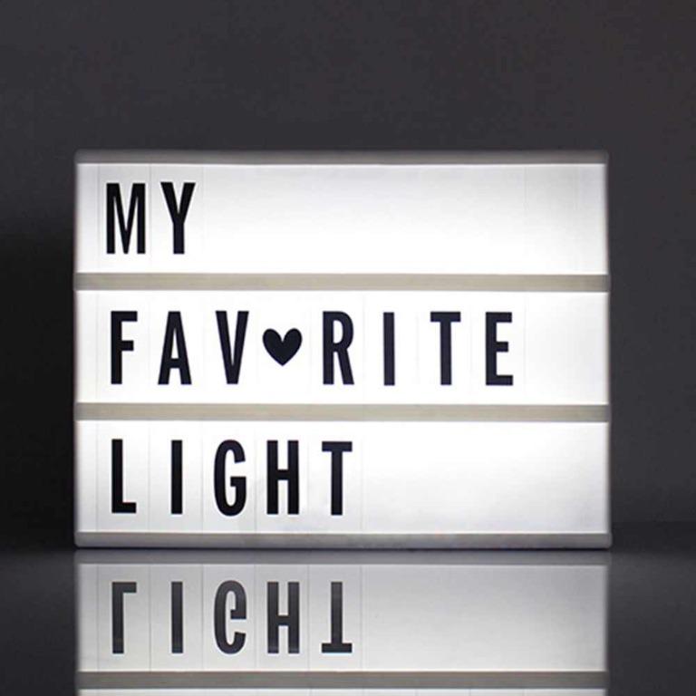 DIY LED number letter lightbox Display Light Box with Various size A4