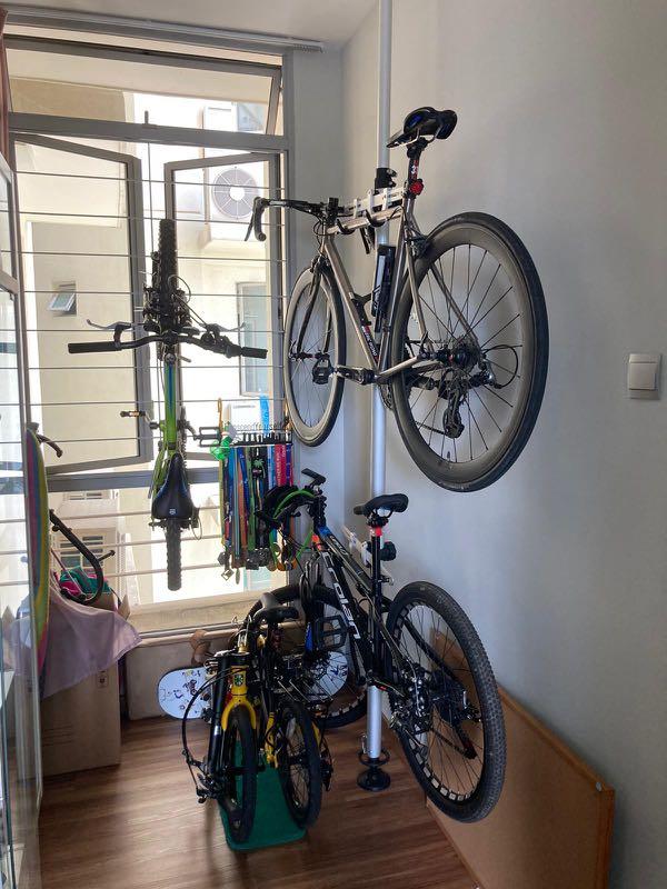 Dual Bike Stand Floor To Ceiling