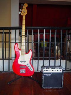 Fernando Bass Guitar (Unique Series) with amplifier