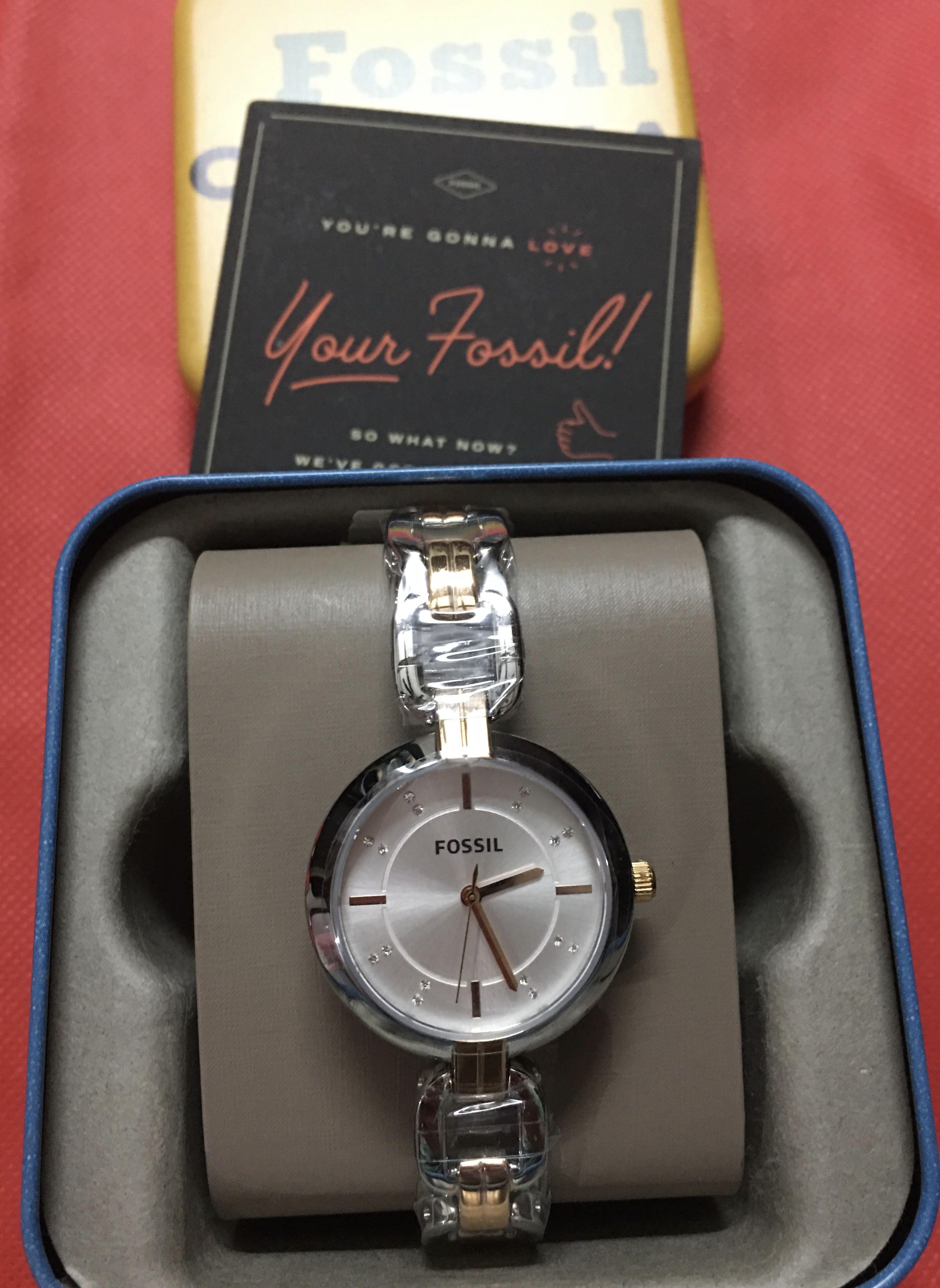 Fossil women's kerrigan quartz stainless steel dress quartz watch outlet