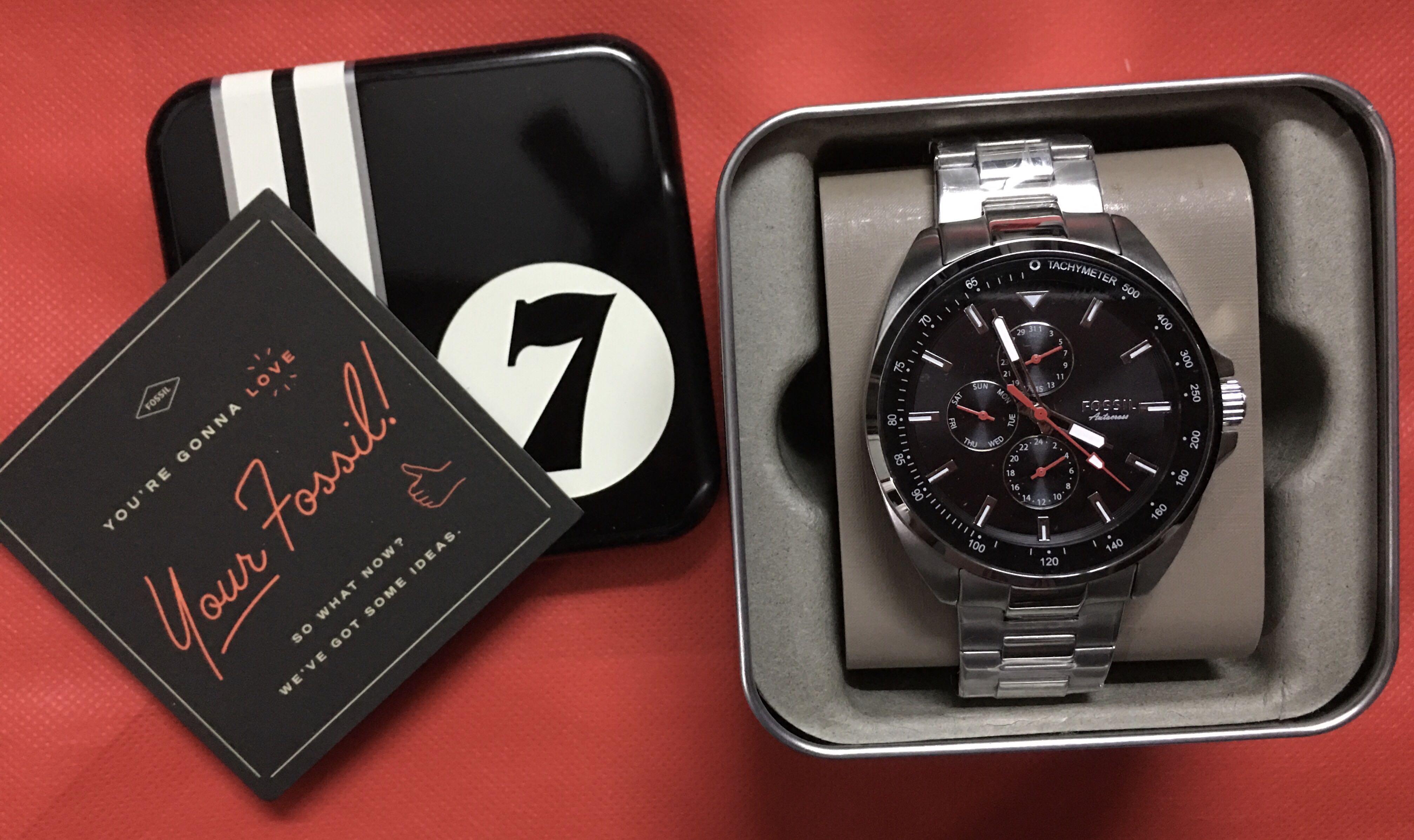 Fossil Men s Autocross BQ2550 Multifunction Stainless Steel Watch