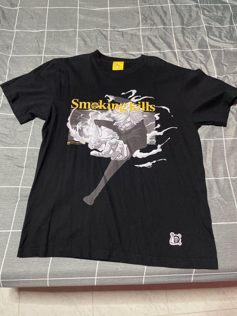 Fr2 One Piece Sanji Smoking Kills T Shirt Men S Fashion Tops Sets Tshirts Polo Shirts On Carousell