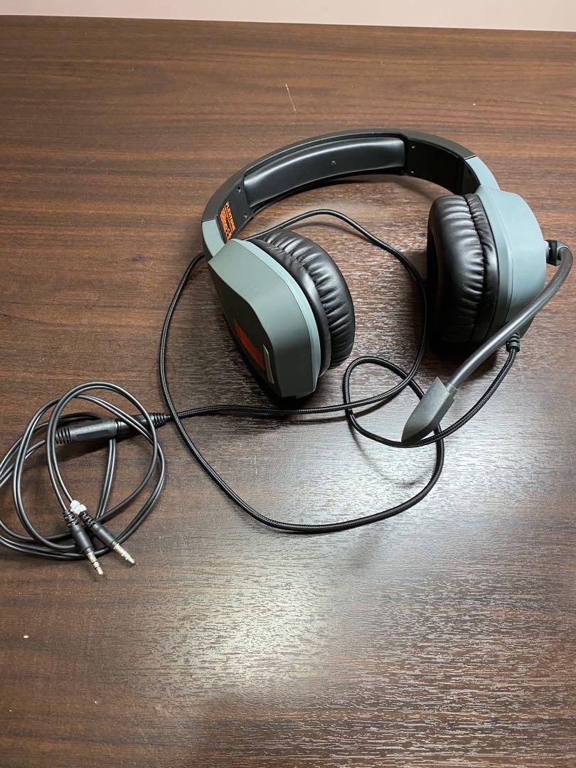 Gaming Headset with splitter, Audio, Headphones & Headsets on Carousell