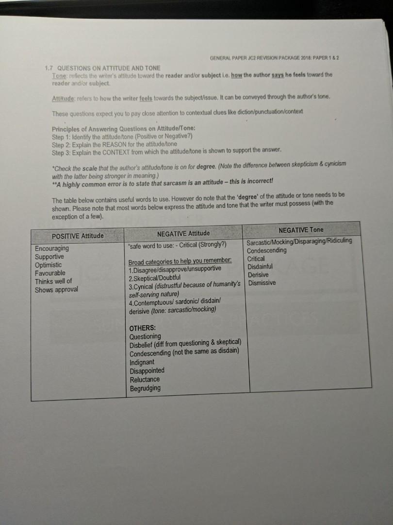 General paper A level revision guide notes template, Hobbies & Toys ...