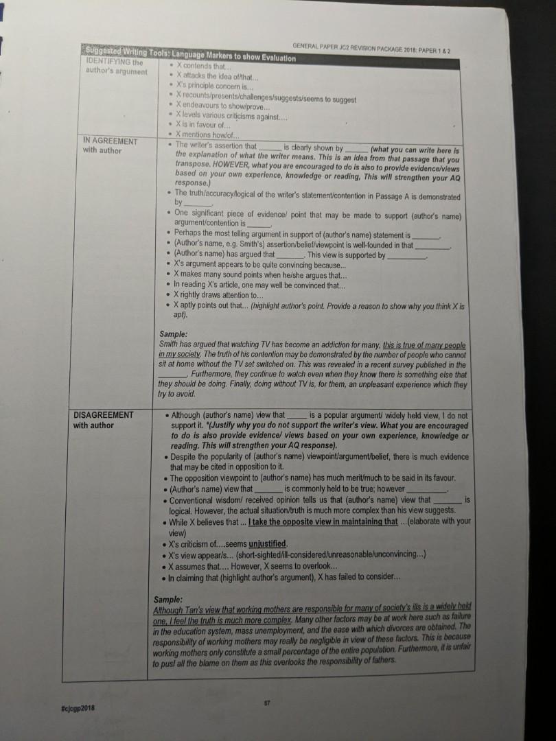 General paper A level revision guide notes template, Hobbies & Toys ...