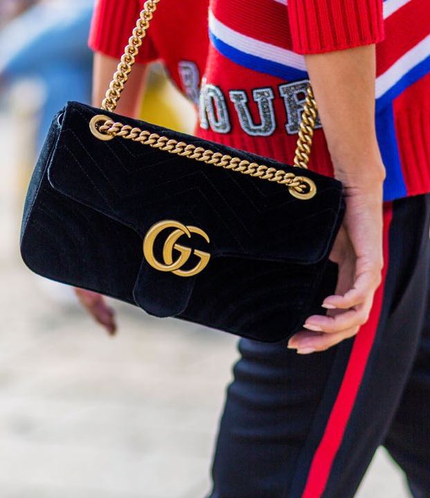 Gg marmont best sale velvet mini