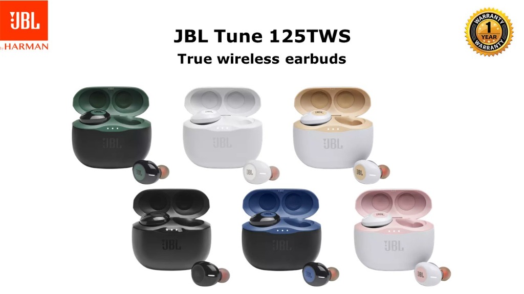 Jbl tune true wireless earbuds 125tws top