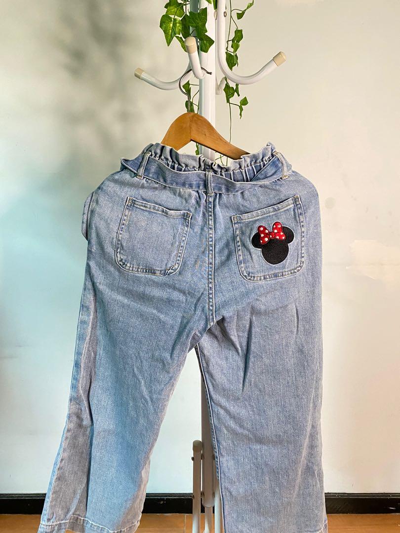 Jeans H\u0026M Mickey mouse ✨, Fesyen Wanita 