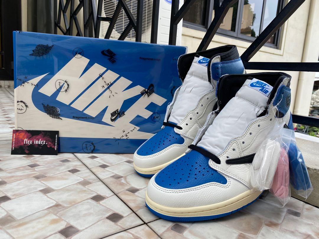Jordan 1 High X Travis Scott X Fragment Men S Fashion Footwear Sneakers On Carousell