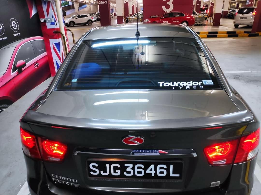 Kia Cerato Forte 1.6 SX (M) (Category: Used Cars) located in Singapore. Submitted by ninjaboy20 (Listing ID 1105908845, Image 3). Description: 1.6L DOHC 16V CVVT Engine With 124Bhp, 5 Speed manual Transmission, ABS, SRS, Traction Control, Digital Climatic Control Aircon, Knockdown Rear Seats. Accessories 17" Sports Rim, Black Leather Upholstery, Android Audio System, Fog Lamps, Racer ignition coil,open pod air intake . 100% Accident Free. Fully S
