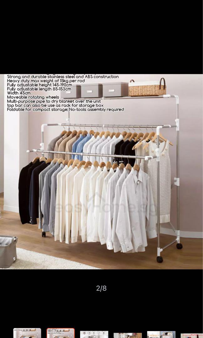 Korean clothes hanger rack deals