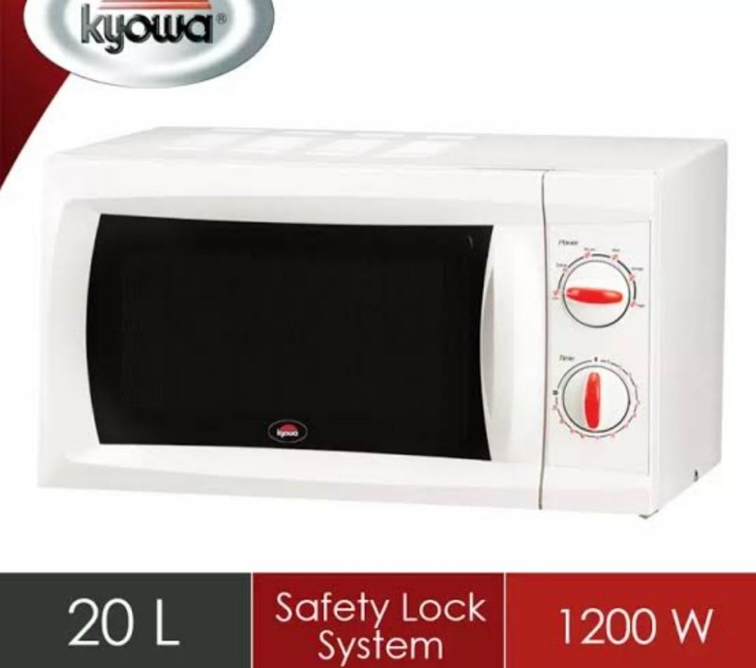 KYOWA MICROWAVE OVEN 3113 w/ DEFROST FUNCTION (Category: Other Home Appliances) located in Pasig City. Submitted by eunsdeclutter (Listing ID 1105874168, Image 2). Description: Model number: Kyowa 3113 microwace oven = 20 Liters Capacity = Safety lock system = 1200 W = with Defrost function for meat, poultry, seafood = With heat resistant tumtable Glass tray = Multiple power level.