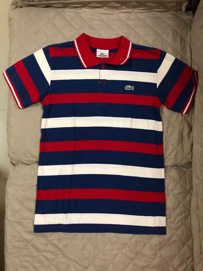 Lacoste polo shirt striped hotsell