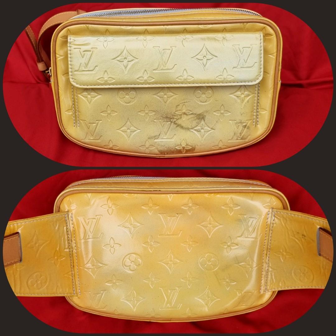 Louis Vuitton 1999 Fulton Silver Vernis Waist Belt Fanny Pack