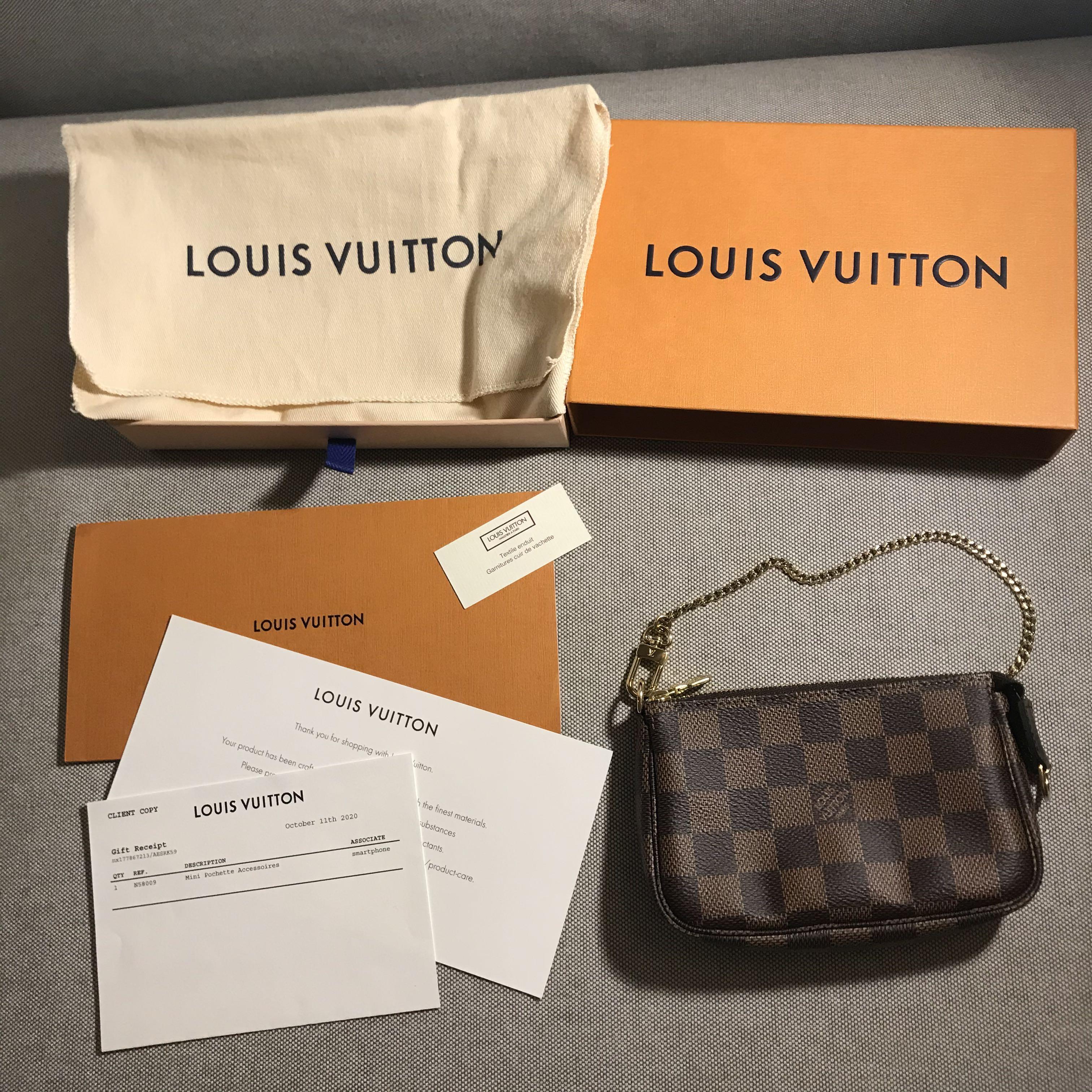 LV Mini Pochette Monogram, Luxury, Bags & Wallets on Carousell