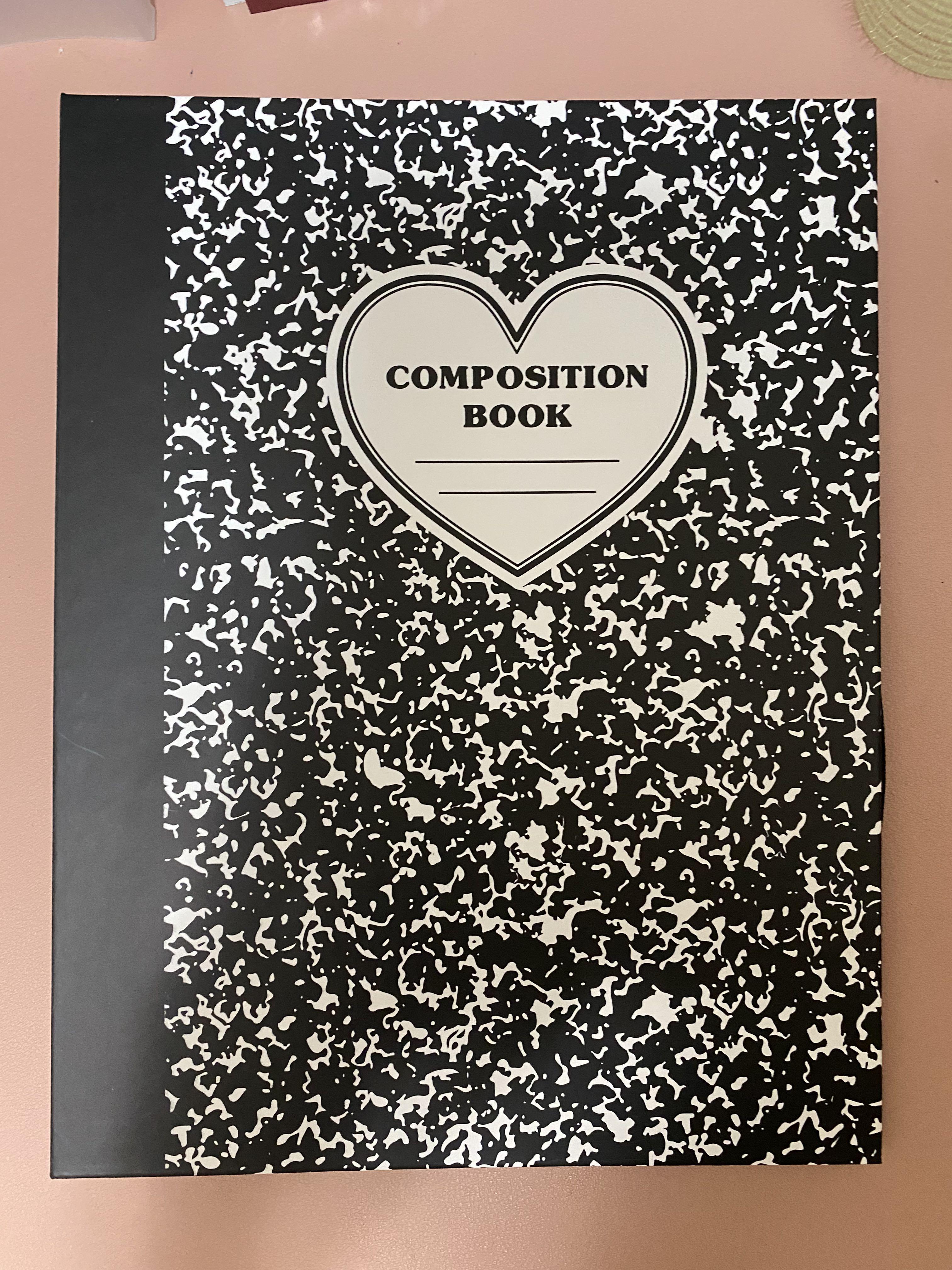 Lucalab A5 Composition Binder Black, Hobbies & Toys, Stationary & Craft