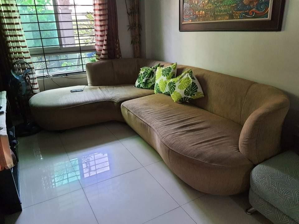 Mandaue Foam LShape Sofa, Furniture & Home Living, Furniture, Sofas on Carousell