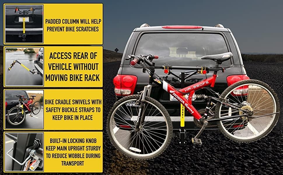 MAXXHAUL Heavy Duty 2 Bikes Bicycles Tow Hitch Carrier Mount Rack